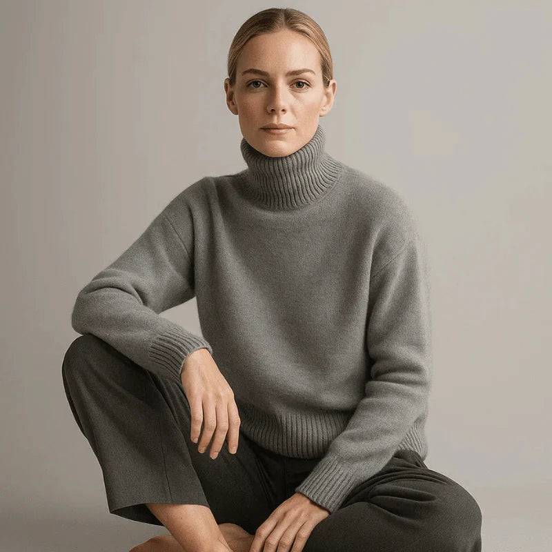 AURORA CASHMERE TURTLENECK SWEATER