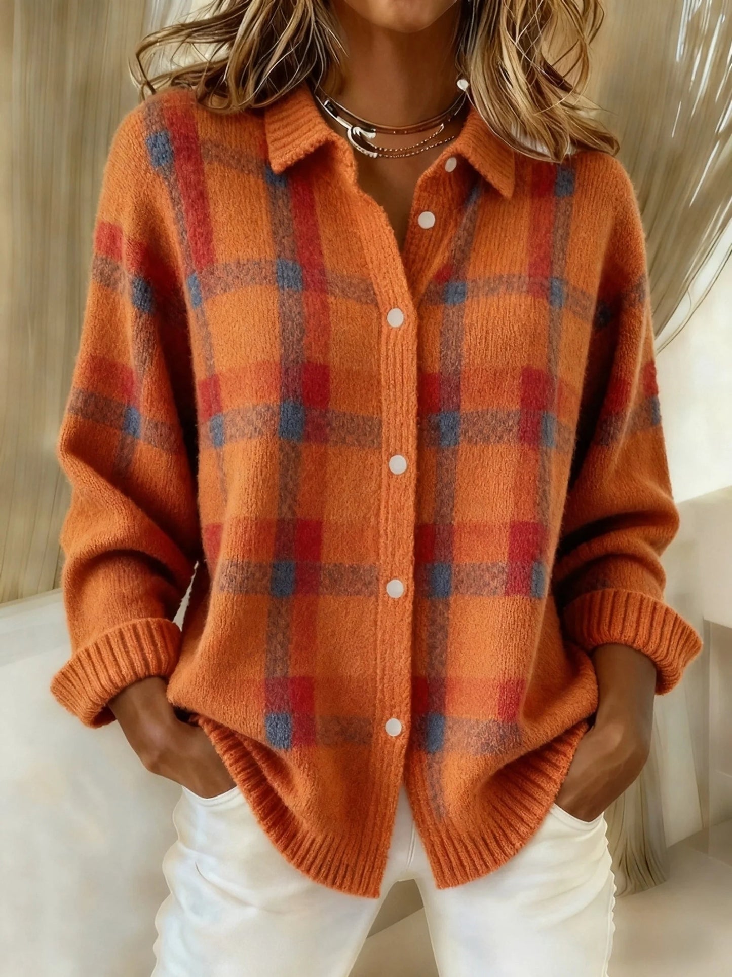 Vivienne™ Retro Check Sweater