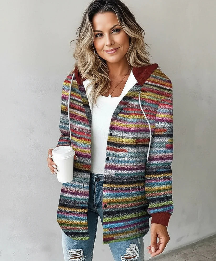 HIGHLAND PLAID HOODED COAT