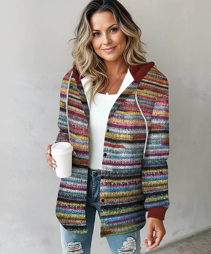 HIGHLAND PLAID HOODED COAT