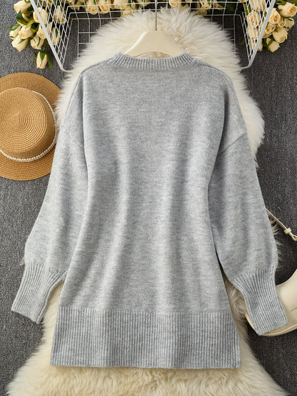 WANWEN | SOPHISTICATED WOOL BLEND SWEATER