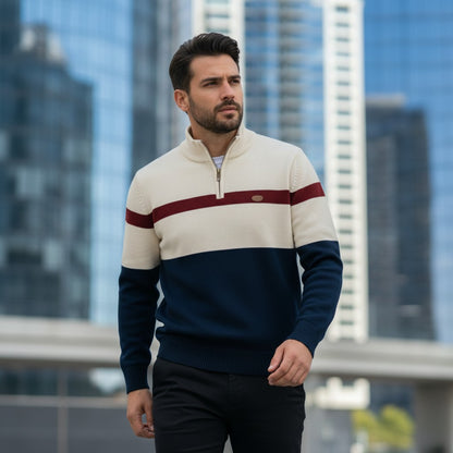 Elston Heritage Quarter Zip – Timeless Comfort & Style